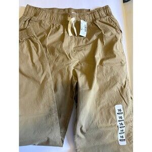 Boys Khaki Tan Jogger Stretch Dress Pants Size 16, School uniform, New (A)
